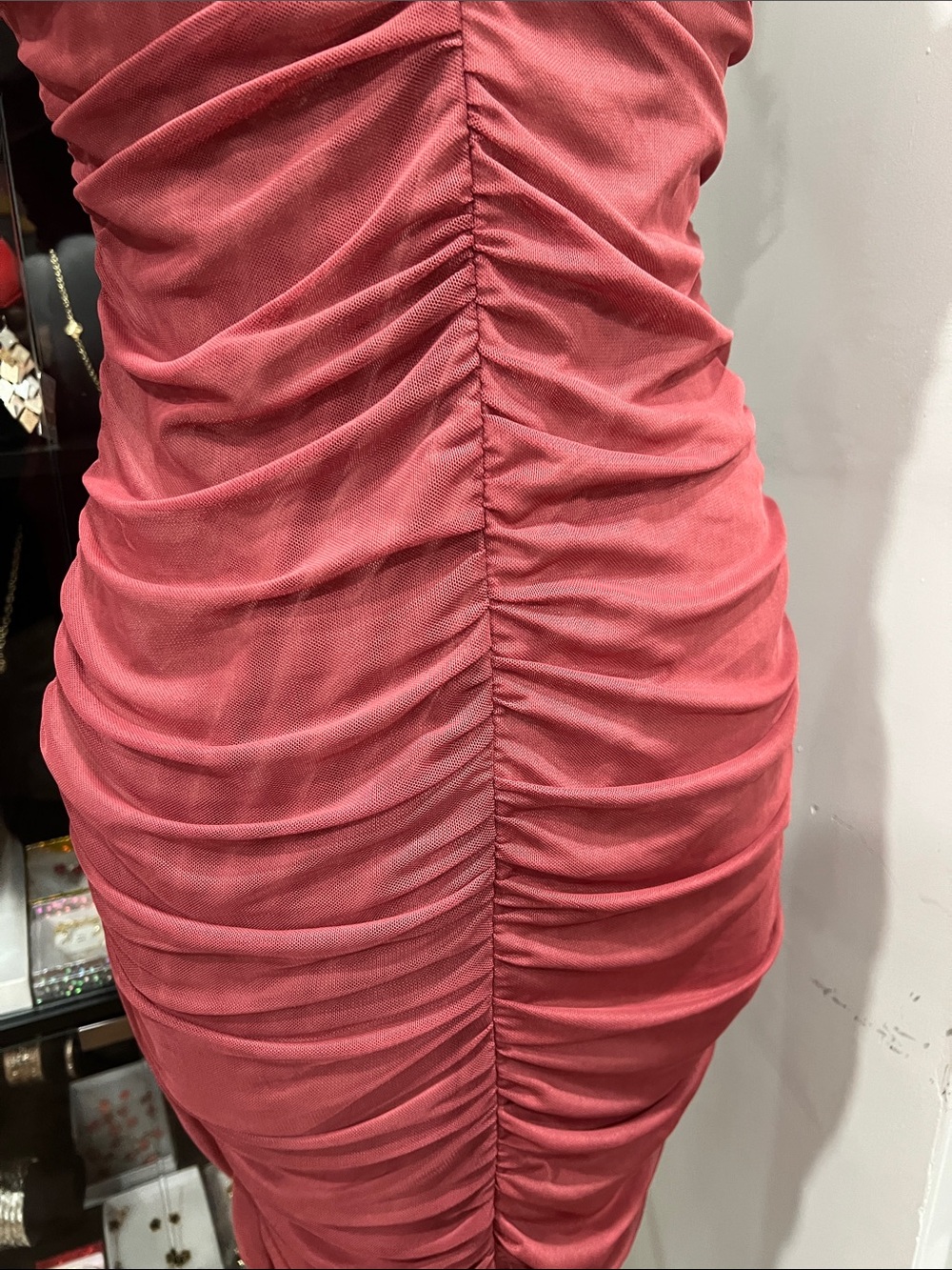 Rue21 Ruched Mini Dress - Hot Pink - Picture 4 of 9